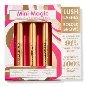 GrandeLASH MINI MAGIC TRIO for Lashes + Brows TRAVEL SIZE NEW IN BOX!